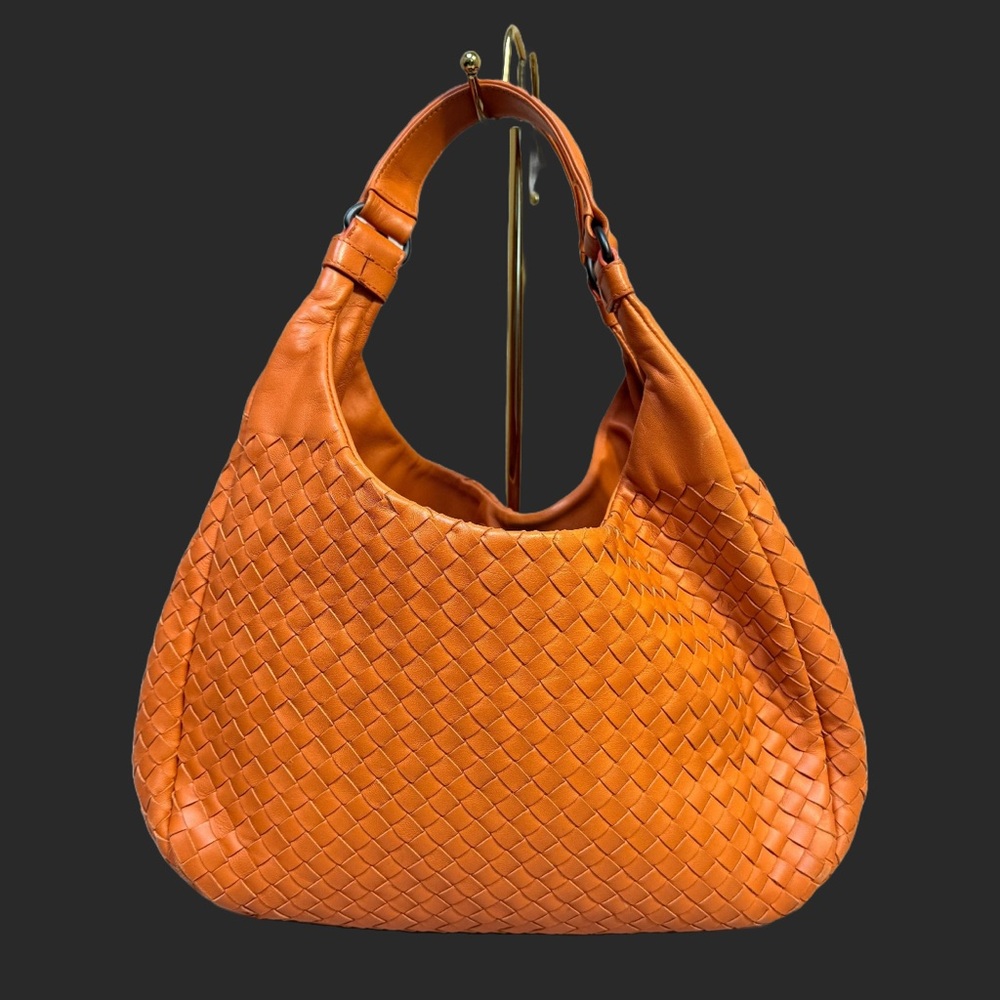 Bottega Veneta Nappa Intrecciato Medium Campana Orange
